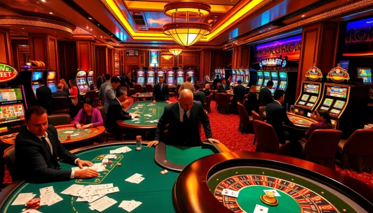 new88bet players excitedly placing bets at a glamorous casino table featuring cards and chips.