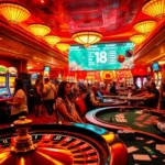 Experience the thrill of gambling at https://f8beta2.support/, featuring players at a roulette table in a luxurious casino.
