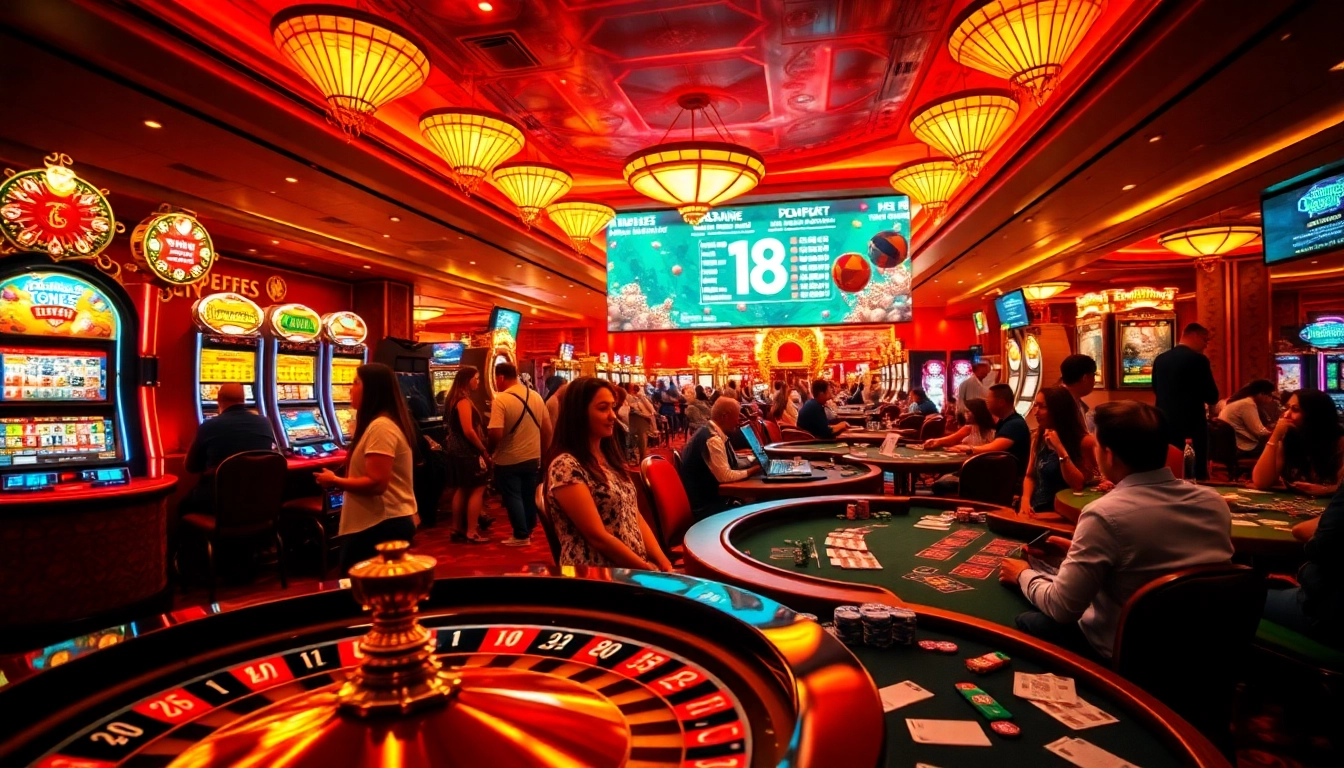 Experience the thrill of gambling at https://f8beta2.support/, featuring players at a roulette table in a luxurious casino.