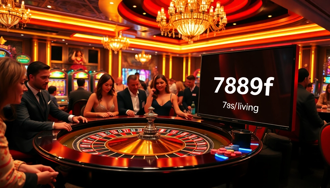 Enjoy the thrill at https://789f.living/ as players celebrate their wins at a glamorous roulette table.